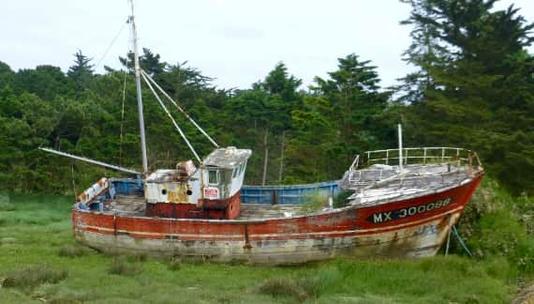 Een scheepskerkhof in Bretagne en...