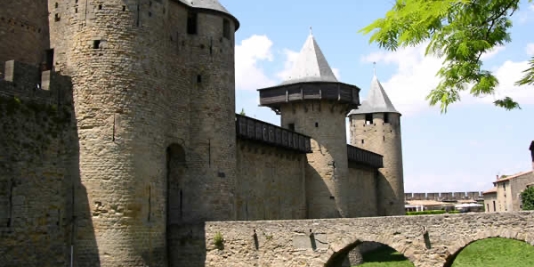 Carcassonne op maandagochtend
