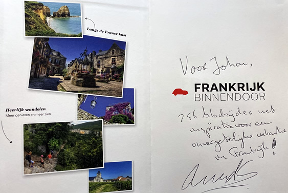 Gesigneerd boek Frankrijk Binnendoor 