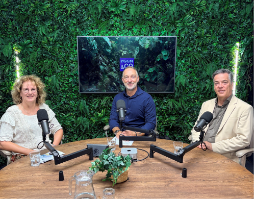 Foto van de podcaststudio