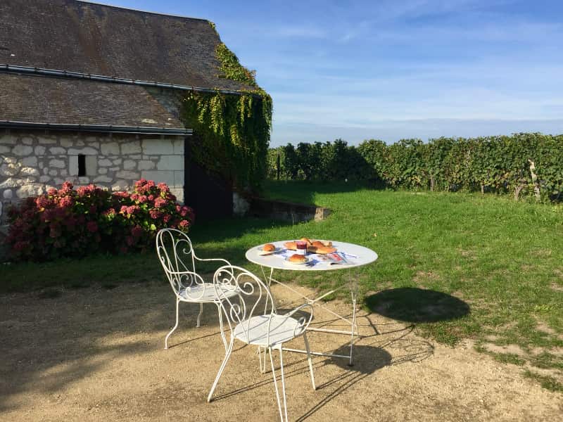 Hoe gaaf is dat? Ontbijten midden in een wijngaard