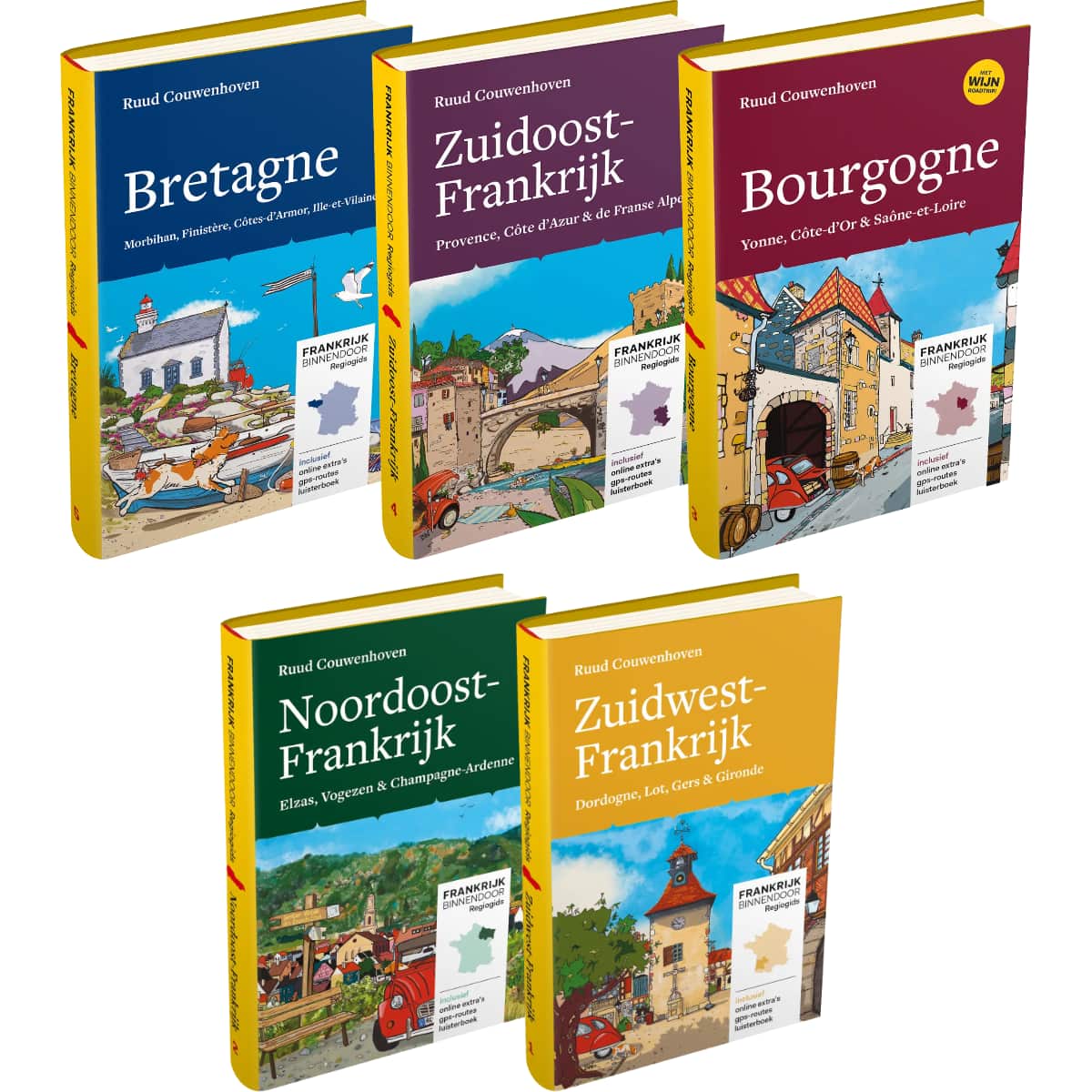 Met de boeken van Frankrijk Binnendoor geniet je maximaal van een onbezorgde vakantie in Frankrijk