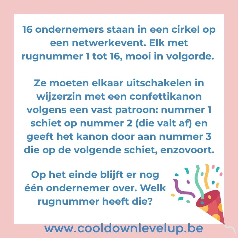 Mail je antwoord en win!