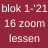 Blok 1 2021 - 16 zoom lessen