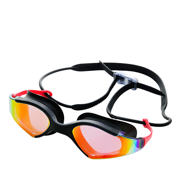 Zwembril Voltage zwart/regenboog