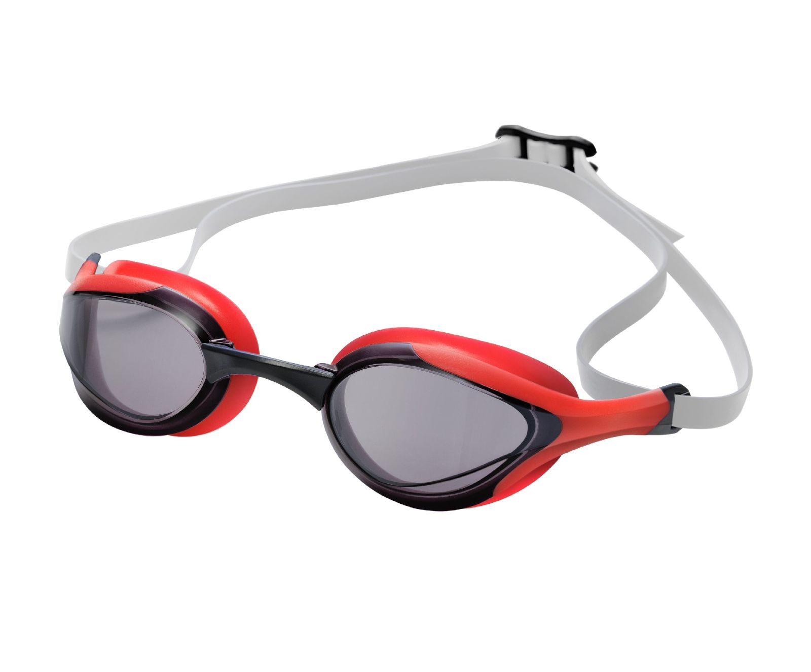 Zwembril Speed rood/smoke