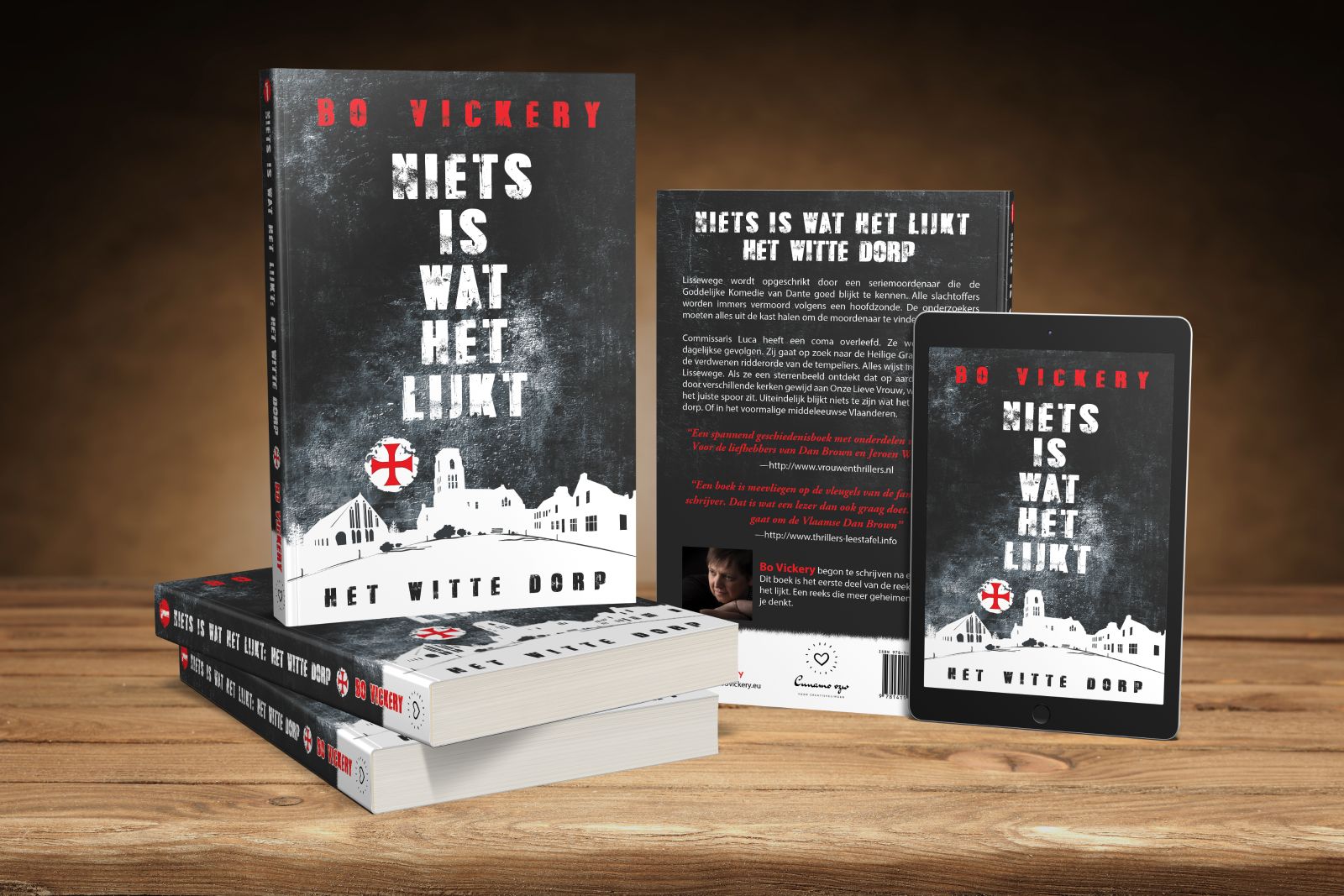 Boek 'Niets is wat het lijkt. Het witte dorp' van Bo Vickery - cover modern