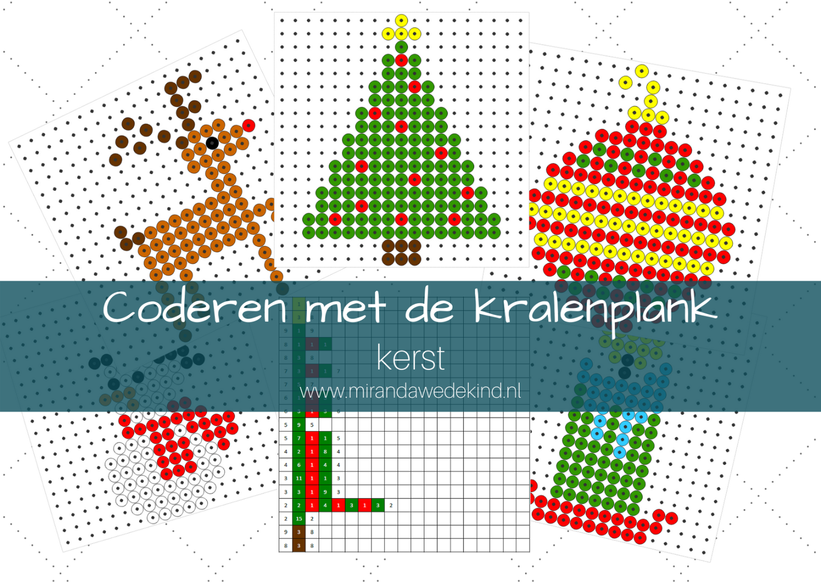 Coderen met de kralenplank | Kerst