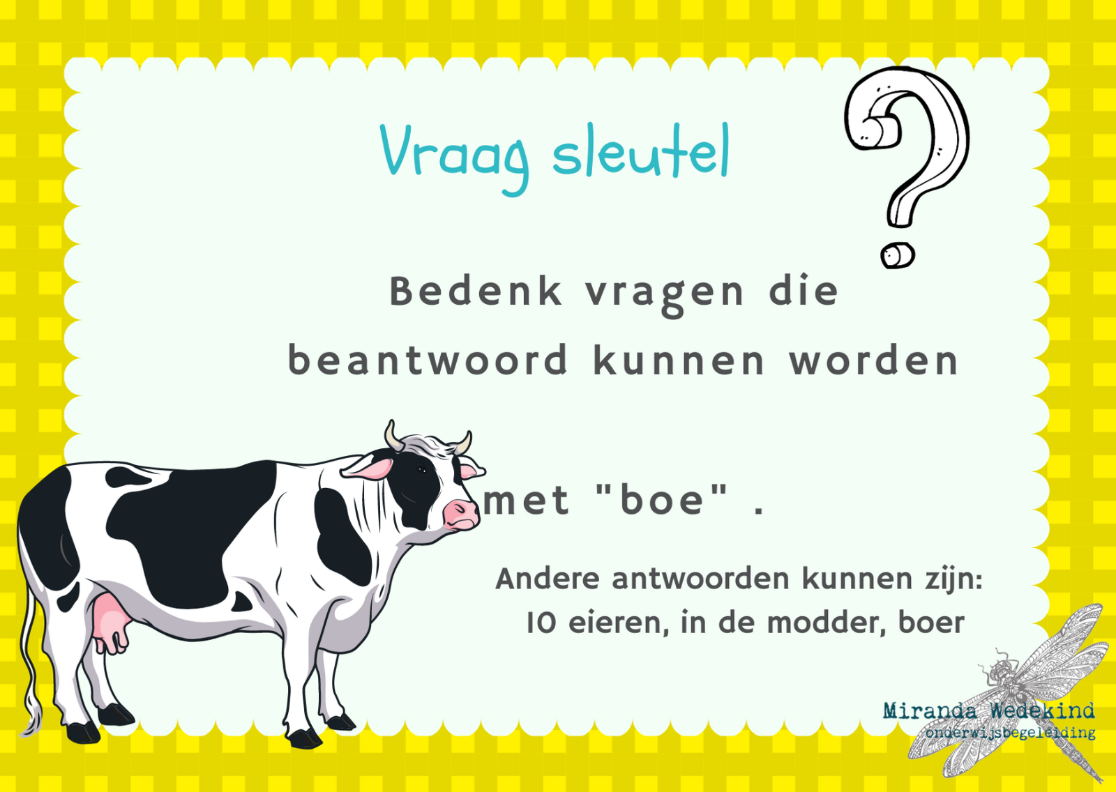 Denksleutelkaarten Op de boerderij