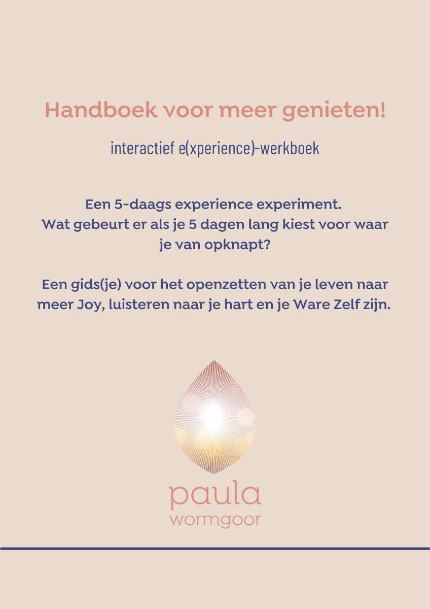 Interactief e(xperience)-handboek voor meer genieten