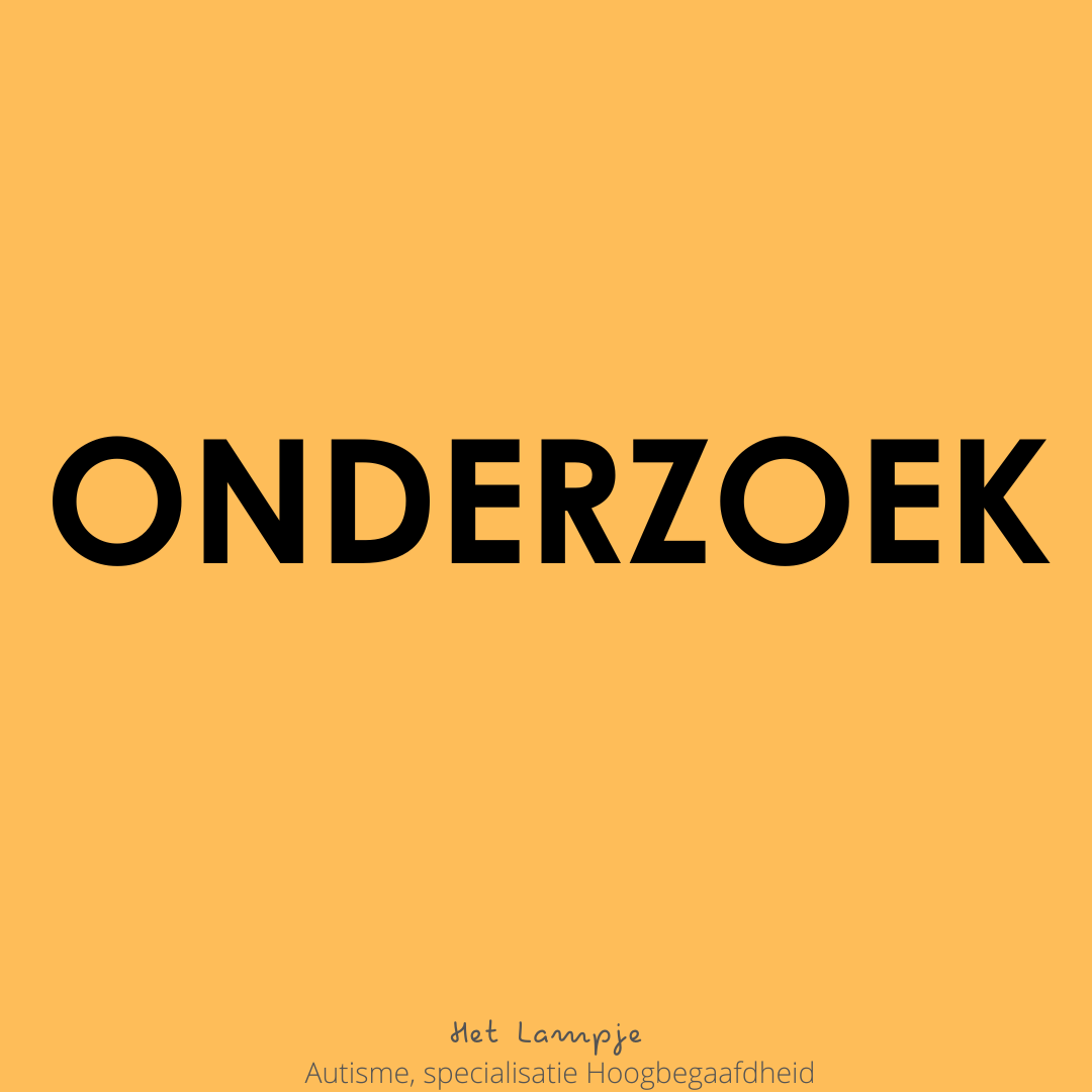 Onderzoek: Autistisch Denken