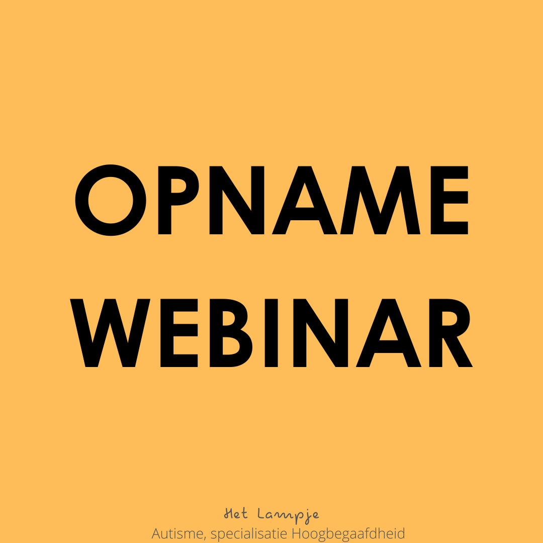 OPNAME Webinar  Verschil tussen autisme en hoogbegaafdheid - cognitief