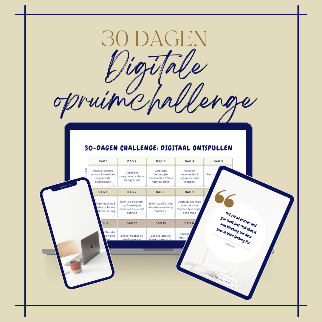 30-daagse digitale opruimchallenge