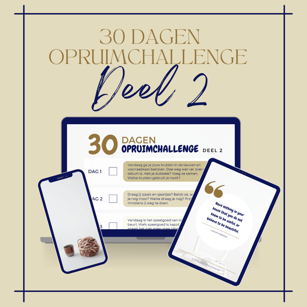 30 dagen opruimchallenge deel 2 - e-book