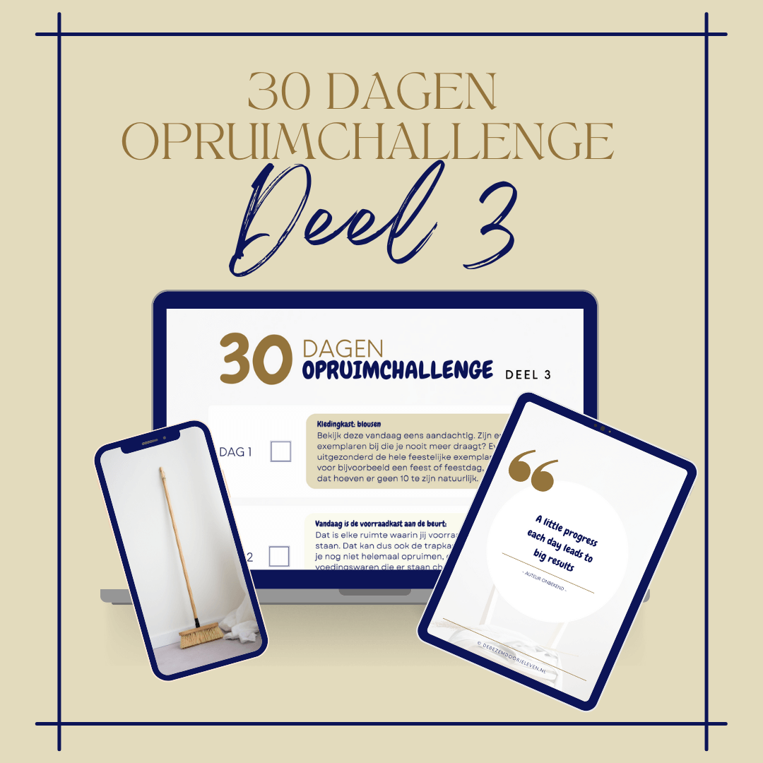 30 dagen opruimchallenge deel 3 - e-book