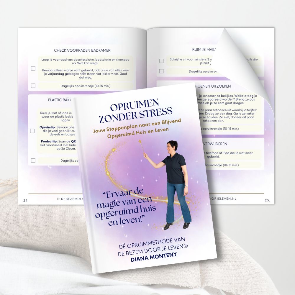 Boek: Opruimen zonder Stress - Jouw Stappenplan naar een Blijvend Opgeruimd Huis en Leven