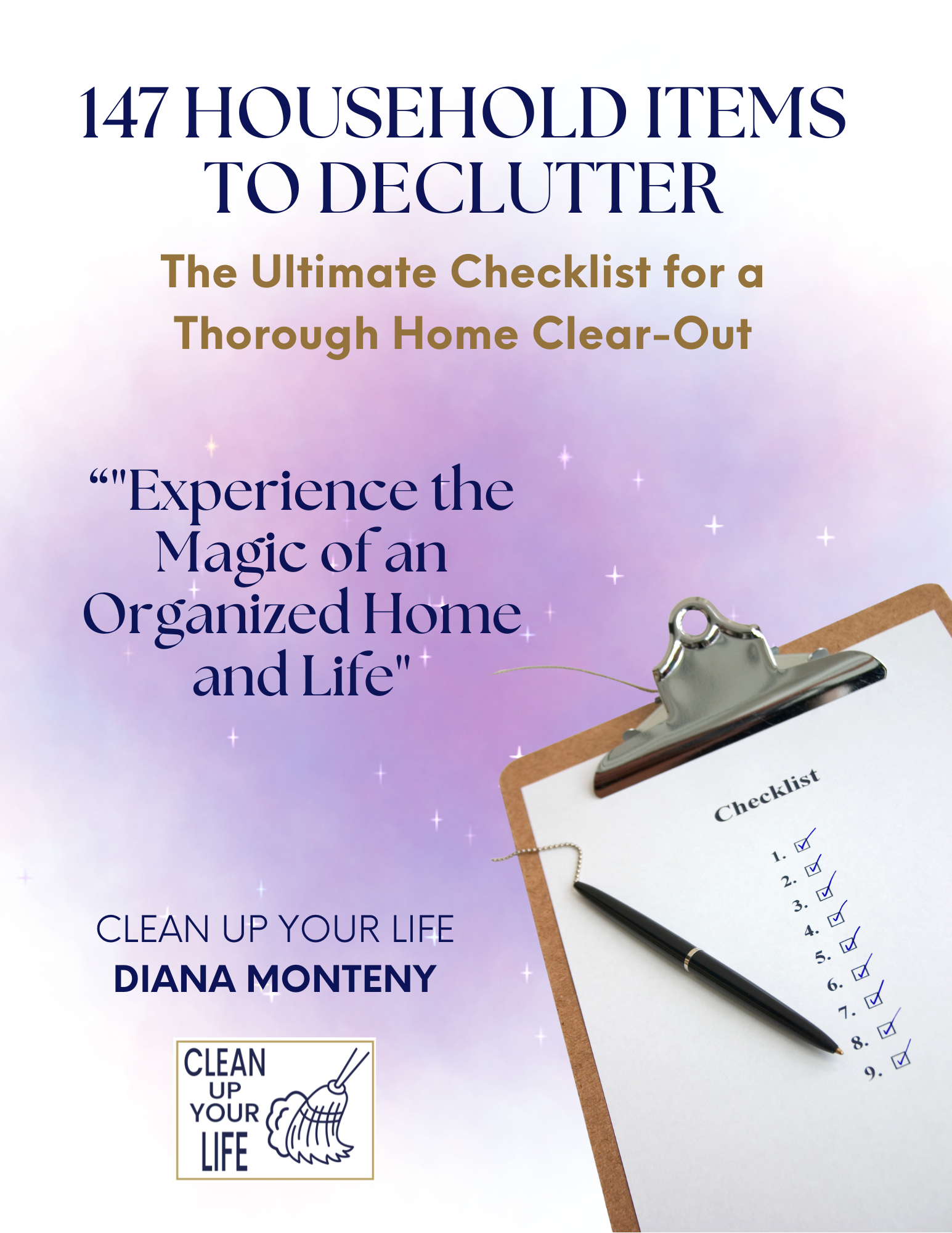 English: 147 Household Items to Declutter - The Ultimate Checklist for a Thorough Home Clear-Out